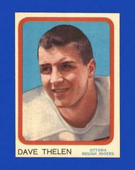 Dave Thelen #52 Football Cards 1963 Topps CFL Prices