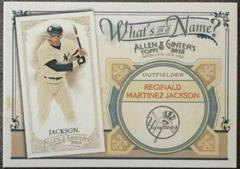 Reginald Martinez Jackson Baseball Cards 2012 Topps Allen & Ginter What's in A Name Prices