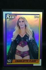 Charlotte Flair [Rainbow Foil] Wrestling Cards 2021 Topps Heritage WWE Prices