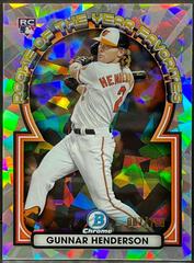 Gunnar Henderson [Atomic] Baseball Cards 2023 Bowman Chrome Rookie of the Year Favorites Prices