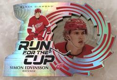 Simon Edvinsson #RUN-SE Hockey Cards 2023 Upper Deck Black Diamond Run for the Cup Prices