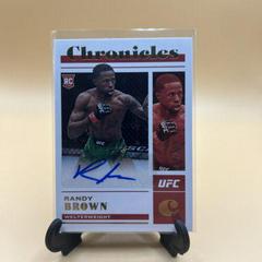 Randy Brown [Gold] #CS-RBR Ufc Cards 2023 Panini Chronicles UFC Signatures Prices