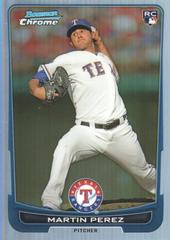 Martin Perez [Refractor] Baseball Cards 2012 Bowman Chrome Draft Prices