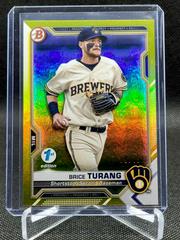 Brice Turang [Yellow Foil] #BFE-10 Baseball Cards 2021 Bowman 1st Edition Prices