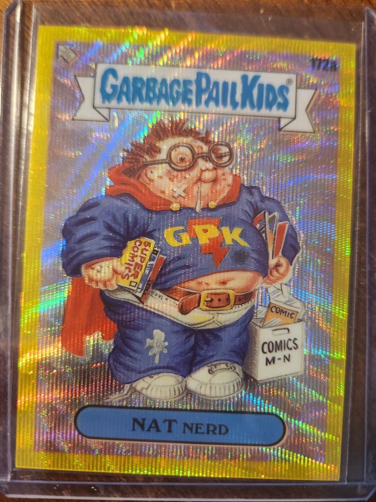 NAT Nerd [Yellow Wave Refractor] #172a Precios | 2022 Garbage Pail Kids ...