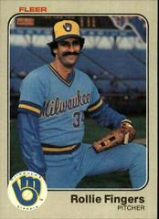 Rollie Fingers #33 Baseball Cards 1983 Fleer Prices