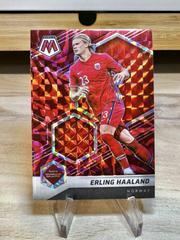 Erling Haaland [Reactive Red] Soccer Cards 2021 Panini Mosaic Road to FIFA World Cup Prices