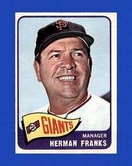 Herman Franks Baseball Cards 1965 O Pee Chee Prices