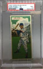 Karl Olson, Andy Carey Baseball Cards 1955 Topps Doubleheaders Prices