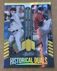 Andy Pettitte, Roger Clemens [Spectrum Gold] #HD-RA Baseball Cards 2022 Panini Absolute Historical Duals Prices