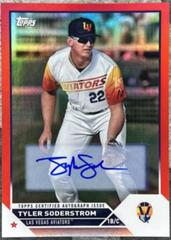 Tyler Soderstrom [Autograph Red] #PD-28 Baseball Cards 2023 Topps Pro Debut Prices