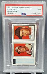 Eddie Kasko [Nellie Fox] Baseball Cards 1962 Topps Stamp Panels Prices