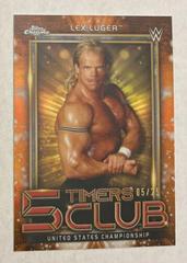 Lex Luger [Orange Refractor] Wrestling Cards 2021 Topps Chrome WWE 5 Timers Club Prices