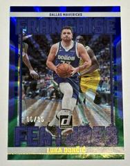 Luka Doncic [Blue Green] #25 Basketball Cards 2023 Panini Donruss Franchise Features Prices