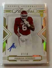 Perrion Winfrey [Autograph Gold] #118 Football Cards 2022 Panini Flawless Collegiate Prices