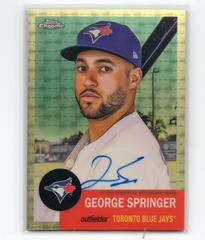 George Springer [SuperFractor] #CPA-GS Baseball Cards 2022 Topps Chrome Platinum Anniversary Autographs Prices