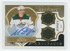 Matt Boldy [Gold Autograph] #TS-MB Hockey Cards 2022 Upper Deck Artifacts Treasured Swatches Prices