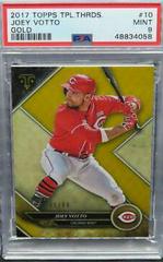 Joey Votto [Gold] #10 Baseball Cards 2017 Topps Triple Threads Prices