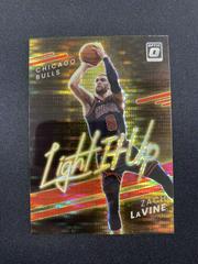 Zach LaVine [Gold Pulsar] Basketball Cards 2021 Panini Donruss Optic Light It Up Prices