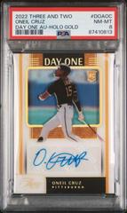 Oneil Cruz [Holo Gold] #DOA-OC Baseball Cards 2022 Panini Three and Two Day One Autographs Prices