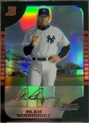 Alex Rodriguez [Refractor] #50 Baseball Cards 2005 Bowman Chrome Prices