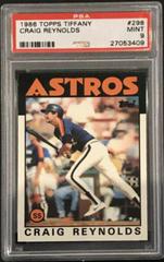 Craig Reynolds #298 Baseball Cards 1986 Topps Tiffany Prices