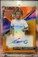 Eduardo Camavinga [Orange] Soccer Cards 2021 Topps Finest UEFA Champions League Autographs Prices