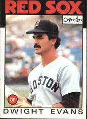 Dwight Evans #60 Baseball Cards 1986 O Pee Chee Prices