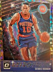 Dennis Rodman [Fast Break Holo] #22 Basketball Cards 2018 Panini Donruss Optic Retro Series Prices