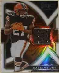 Kareem Hunt [White] #SS-15 Football Cards 2022 Panini Select Swatches Prizm Prices