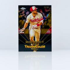 Mike Trout [Gold] Baseball Cards 2023 Topps Chrome in Technicolor Prices