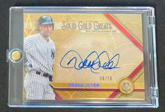 Derek Jeter [Red] Baseball Cards 2022 Topps Tribute Solid Gold Greats Autographs Prices