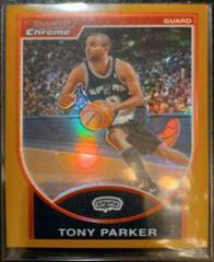 Tony Parker [Gold Refractor] Basketball Cards 2007 Bowman Chrome Prices