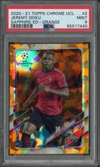 Jeremy Doku [Orange] Soccer Cards 2020 Topps Chrome UEFA Champions League Sapphire Prices