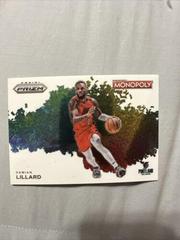 Damian Lillard #MB-12 Basketball Cards 2023 Panini Prizm Monopoly Money Blast Prices