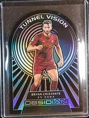 Bryan Cristante [Purple] #2 Soccer Cards 2022 Panini Obsidian Tunnel Vision Prices