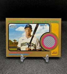 Christian Yelich [Gold] Baseball Cards 2022 Topps Heritage Clubhouse Collection Relics Prices