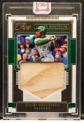 Rickey Henderson [Gold] #JS-RH Baseball Cards 2022 Panini Three and Two Jumbo Swatches Prices