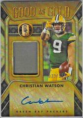 Christian Watson #11 Football Cards 2023 Panini Gold Standard Good as Jersey Autographs Prices
