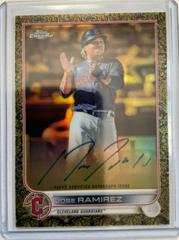 Jose Ramirez #GEA-JRA Baseball Cards 2022 Topps Gilded Collection Chrome Gold Etch Autographs Prices