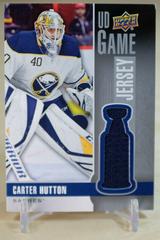 Carter Hutton #GJ-CA Hockey Cards 2019 Upper Deck UD Game Jersey Prices