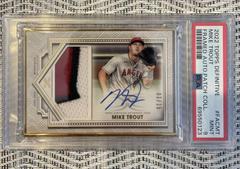 Mike Trout #FAC-MT Baseball Cards 2022 Topps Definitive Framed Autograph Patch Collection Prices