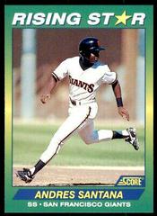 Andres Santana #32 Baseball Cards 1992 Score Rising Stars Prices