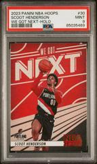 Scoot Henderson [Holo] #30 Basketball Cards 2023 Panini Hoops We Got Next Prices