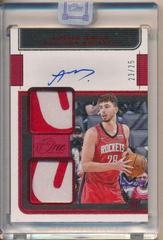 Alperen Sengun [Red] Basketball Cards 2021 Panini One and One Rookie Dual Jersey Autographs Prices