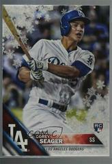 Corey Seager [Metallic Snowflake] #HMW129 Baseball Cards 2016 Topps Holiday Prices