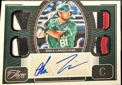 Shea Langeliers [Black] Baseball Cards 2022 Panini Three and Two Quad Jersey Autographs Prices