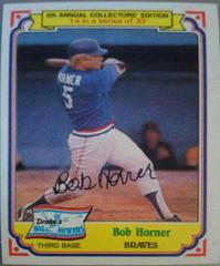 Bob Horner Baseball Cards 1984 Drake's Prices