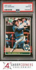 Ted Simmons #104 Baseball Cards 1985 Leaf Prices