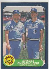 Braves Dynamic Duo [Horner, Murphy] Baseball Cards 1986 Fleer Prices